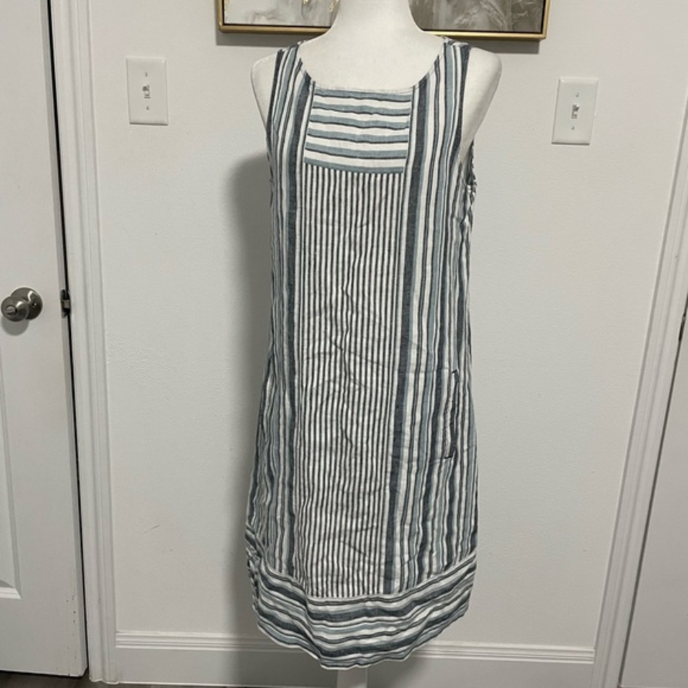 J. Jill Linen Striped Dress